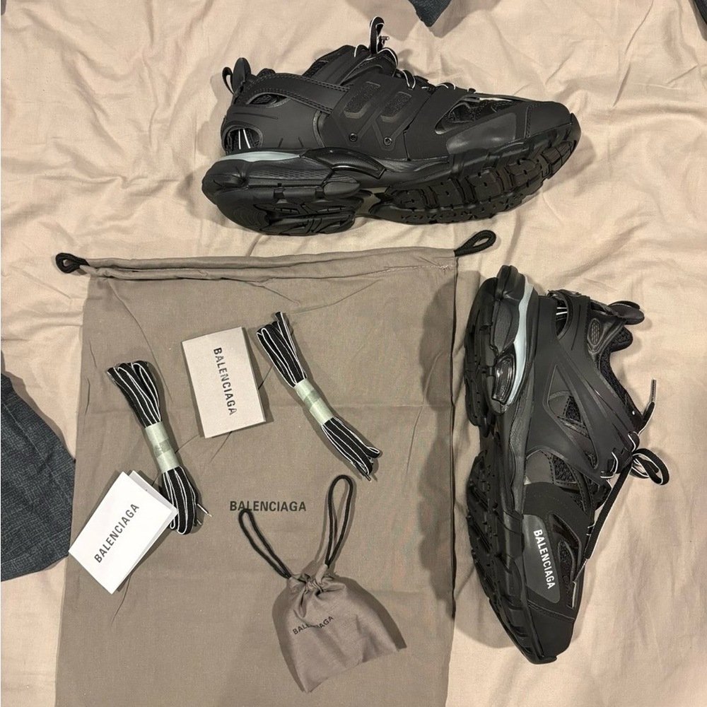Balenciaga Charcoal Track Sneakers